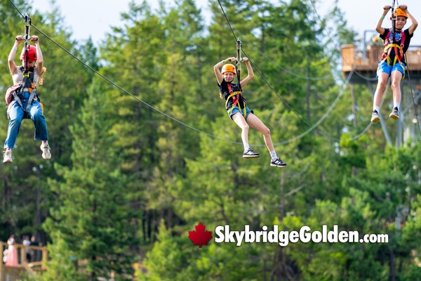 Golden Skybridge Zipline Start and Finish